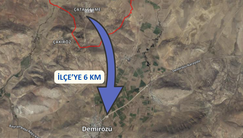 BAYBURT DEMİRÖZÜ ÇATALÇEŞME KÖYÜ 169M² İMARLI ARSAMIZ SATILIK. - BAYBURT DEMİRÖZÜ fotoğraf 4